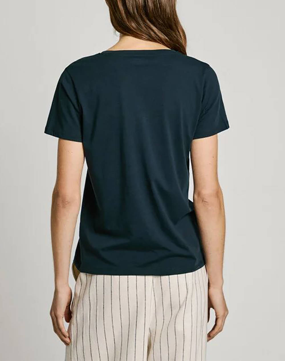 PEPE JEANS DROP 2 MACY V-NECK ΜΠΛΟΥΖΑ ΓΥΝΑΙΚΕΙΟ PL506051-594/DULWICH BLUE DarkBlue φωτογραφία