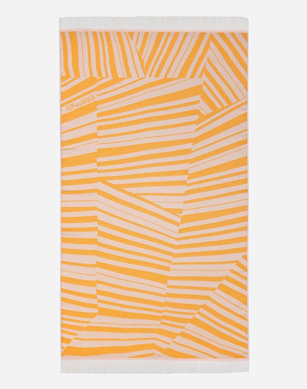 SUN OF A BEACH SUN OF A BEACH Feather Beach Towel (Διαστάσεις: 95 x 160εκ.) PT/CYTIF/SUY-Cycladic Tiles Super Yellow Yellow