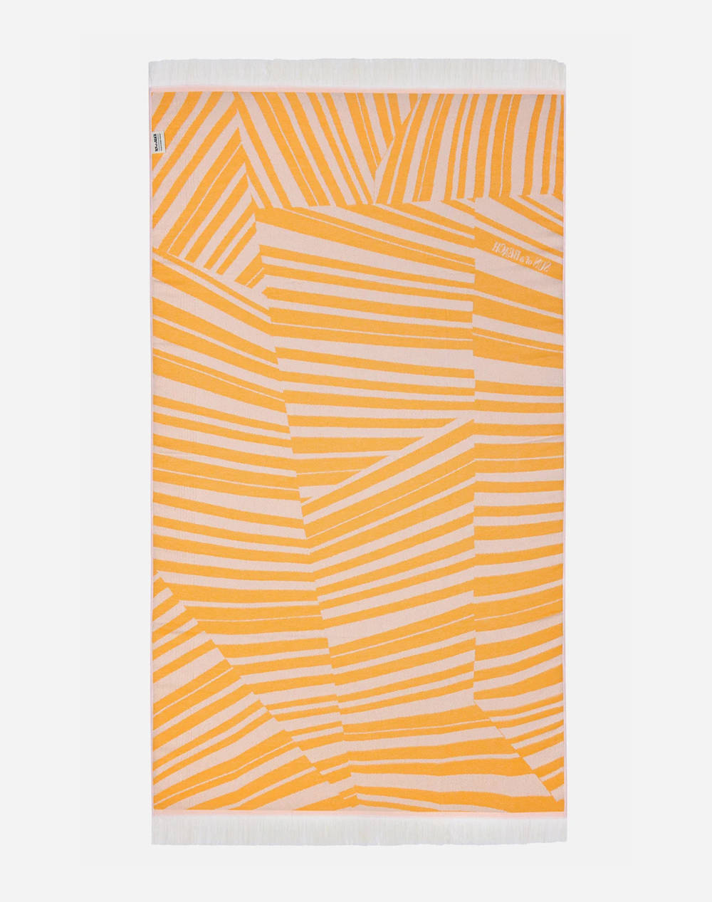 SUN OF A BEACH Feather Beach Towel (Διαστάσεις: 95 x 160εκ.) PT/CYTIF/SUY-Cycladic Tiles Super Yellow Yellow φωτογραφία