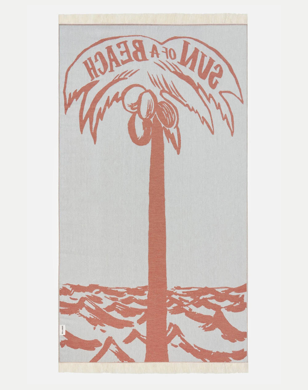 SUN OF A BEACH Feather Beach Towel (Διαστάσεις: 95 x 160εκ.) PT/SOAP/COP-Sun of a Palm Coppertone Firebrick φωτογραφία
