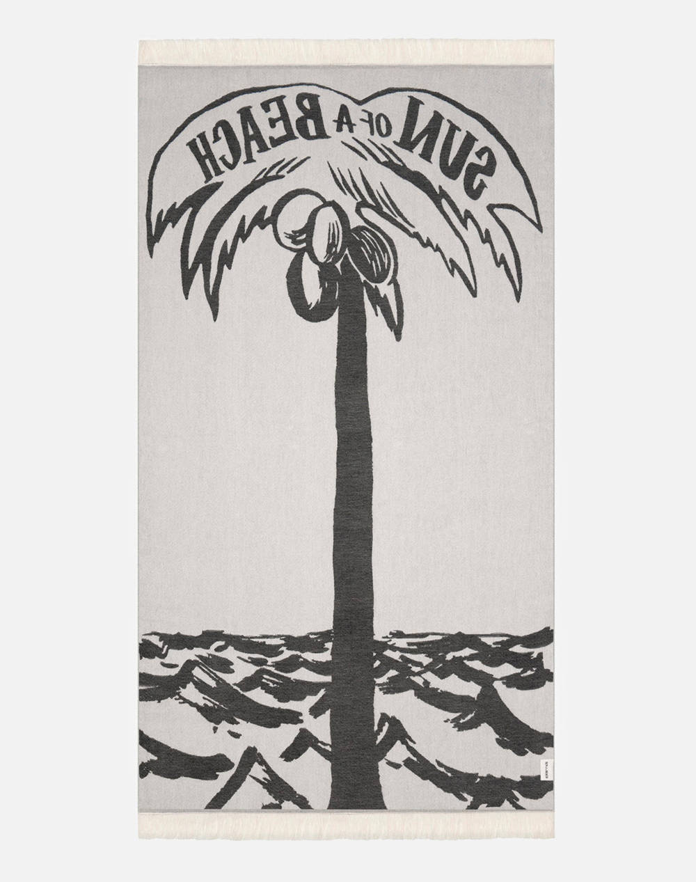 SUN OF A BEACH Feather Beach Towel (Διαστάσεις: 95 x 160εκ.) PT/SOAP/BLK-Sun of a Palm Black Black φωτογραφία
