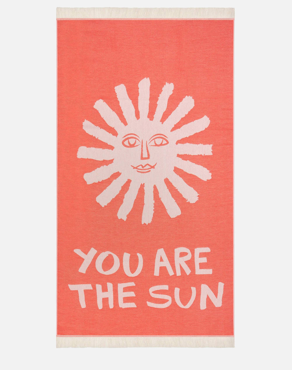 SUN OF A BEACH SUN OF A BEACH Feather Beach Towel (Διαστάσεις: 95 x 160εκ.) PT/YATS/OR-You Are The Sun Orange OrangeRed