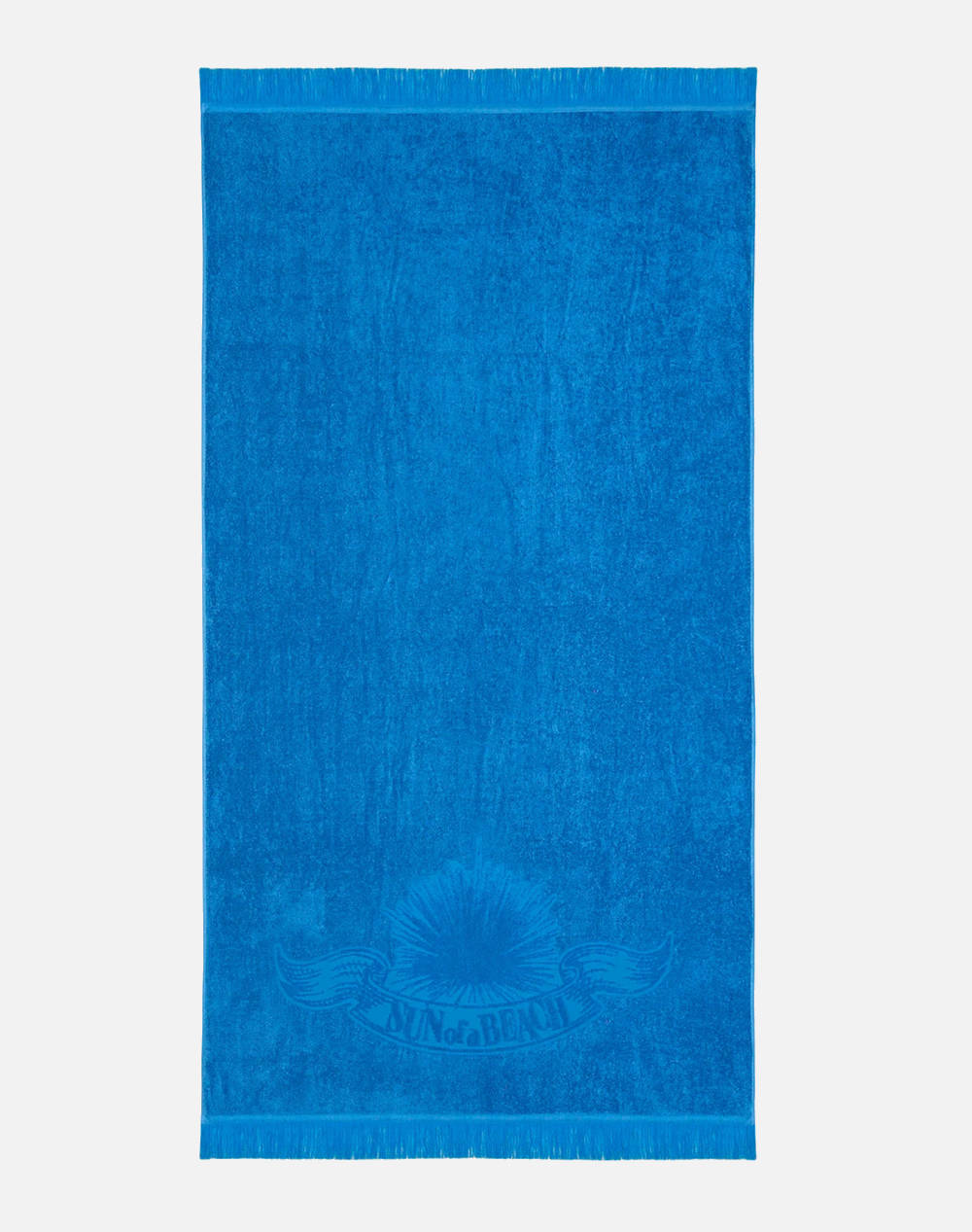 SUN OF A BEACH SUN OF A BEACH Mini Monochrome Beach Towel (Διαστάσεις: 70 x 140εκ.) KMO/CBL-Cousteau Blue