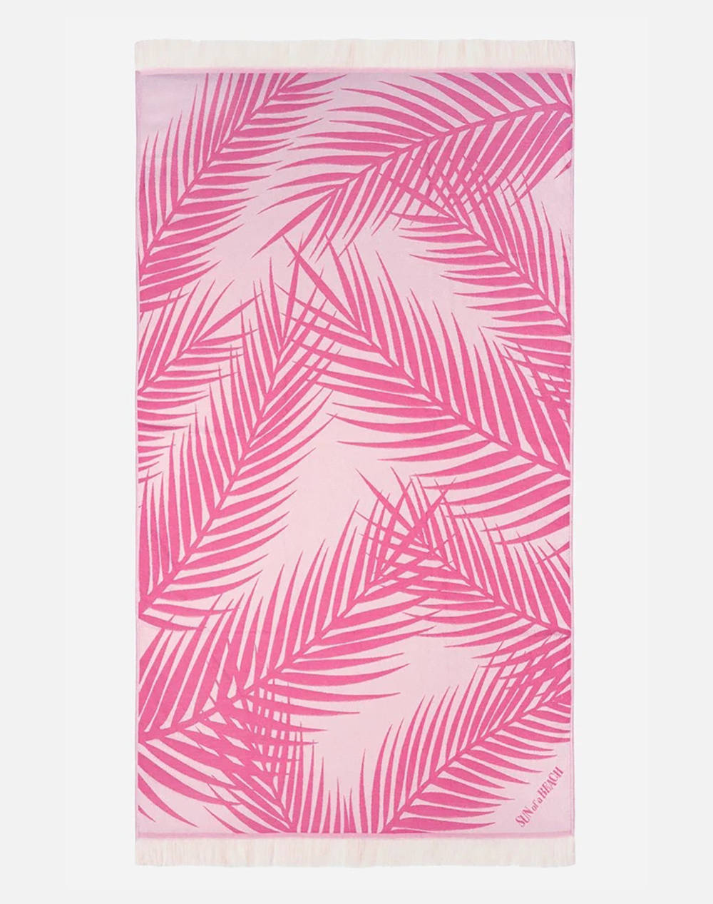 SUN OF A BEACH SUN OF A BEACH Feather Beach Towel (Διαστάσεις: 95 x 160εκ.) PT/PLS/BPP-Palm Springs Bubblegum Fuchsia