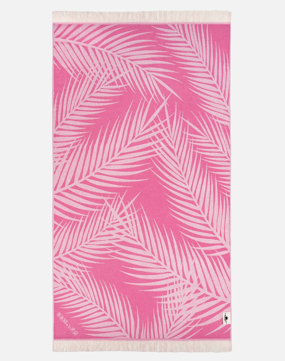 SUN OF A BEACH Feather Beach Towel (Διαστάσεις: 95 x 160εκ.) PT/PLS/BPP-Palm Springs Bubblegum Fuchsia φωτογραφία