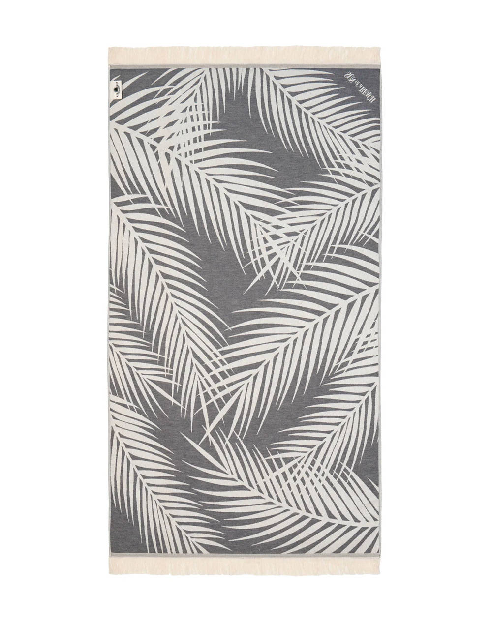 SUN OF A BEACH Feather Beach Towel (Διαστάσεις: 95 x 160εκ.) PT/PLS/GR-Palm Springs Grey Gray φωτογραφία