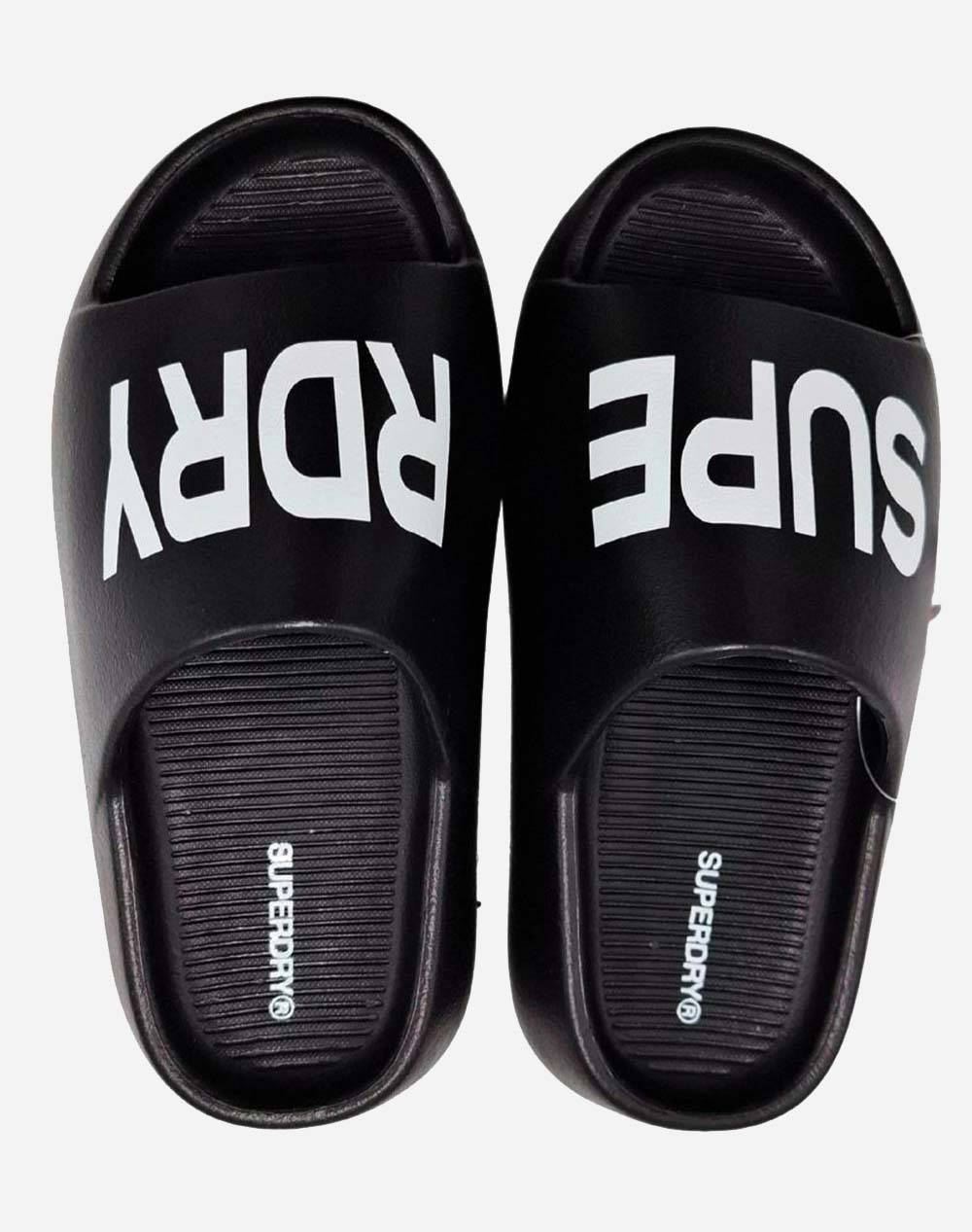 SUPERDRY SOLE MOQS 2400/MCQ 1200 SLIDE SHOES ΠΑΠΟΥΤΣΙ ΓΥΝΑΙΚΕΙΟ TXS24225-BLACK Black φωτογραφία