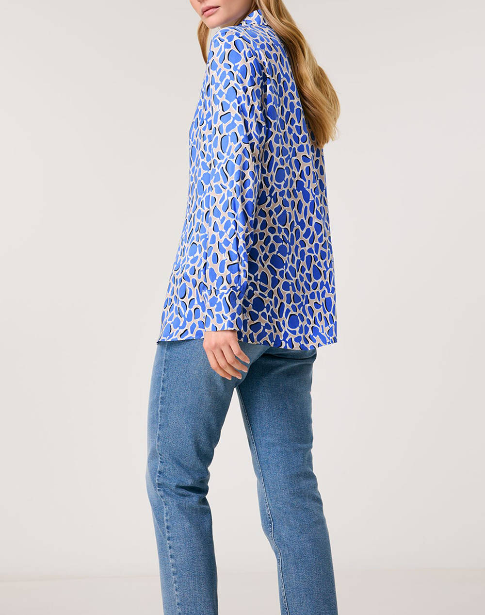 TAIFUN BLOUSE 1/1 SLEEVE 760350-11214-08992 Blue φωτογραφία