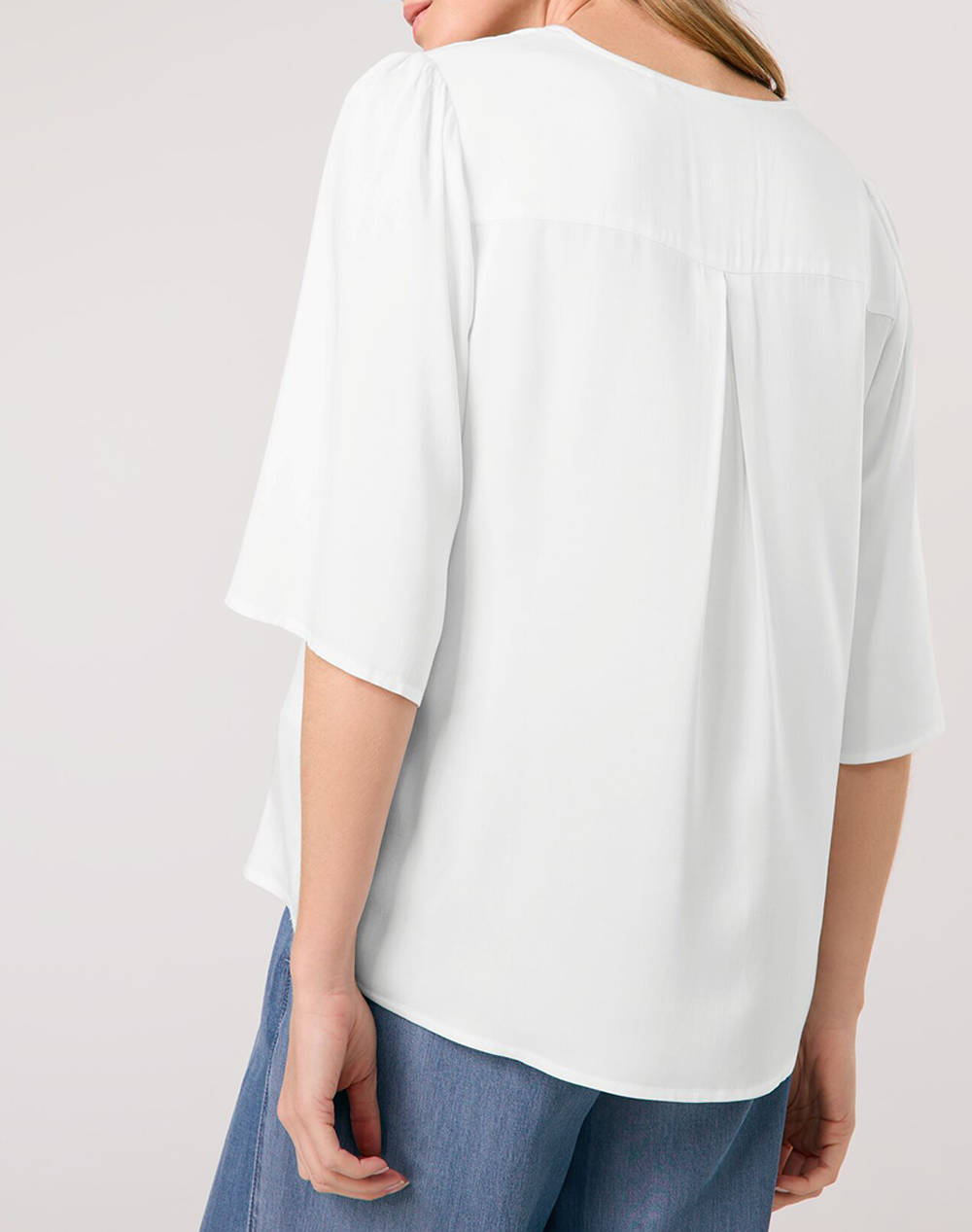 TAIFUN BLOUSE 1/2 SLEEVE 760320-11142-09700 OffWhite φωτογραφία