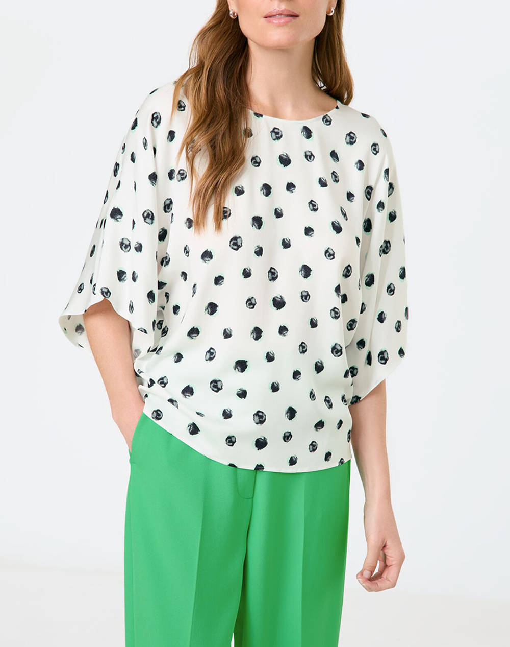 TAIFUN TAIFUN BLOUSE 1/2 SLEEVE 760371-11137-09702 OffWhite