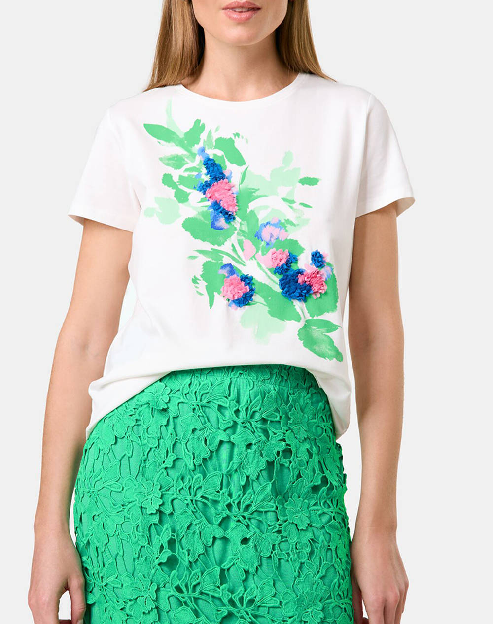 TAIFUN TAIFUN T-SHIRT 1/2 SLEEVE 771333-16133-09702 OffWhite
