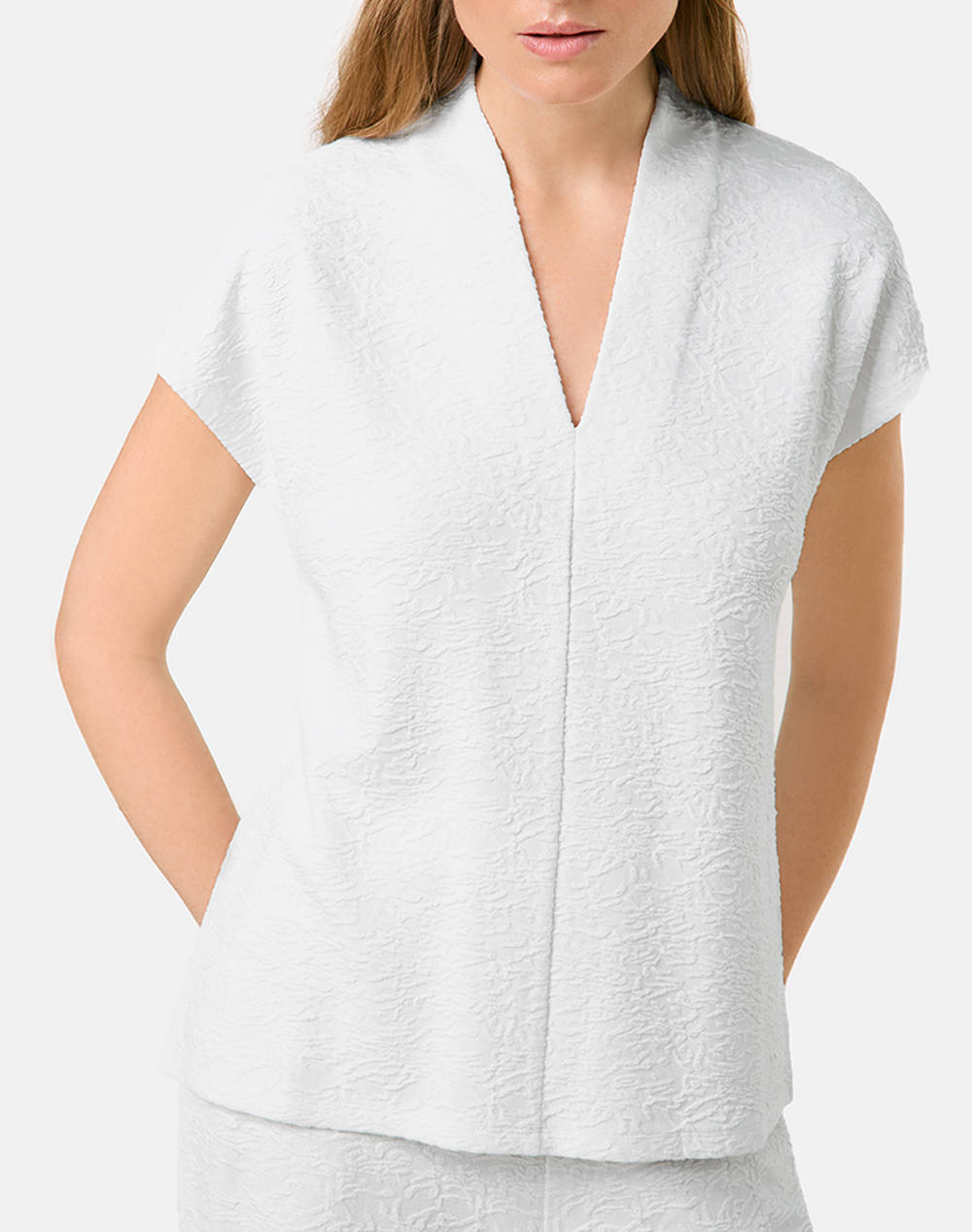 TAIFUN T-SHIRT 1/2 SLEEVE 771343-16146-09700 OffWhite