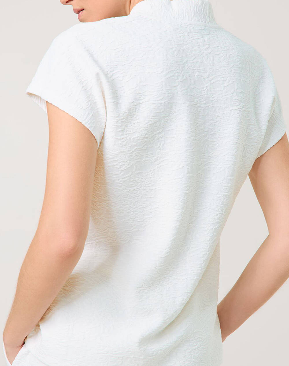 TAIFUN T-SHIRT 1/2 SLEEVE 771343-16146-09700 OffWhite φωτογραφία