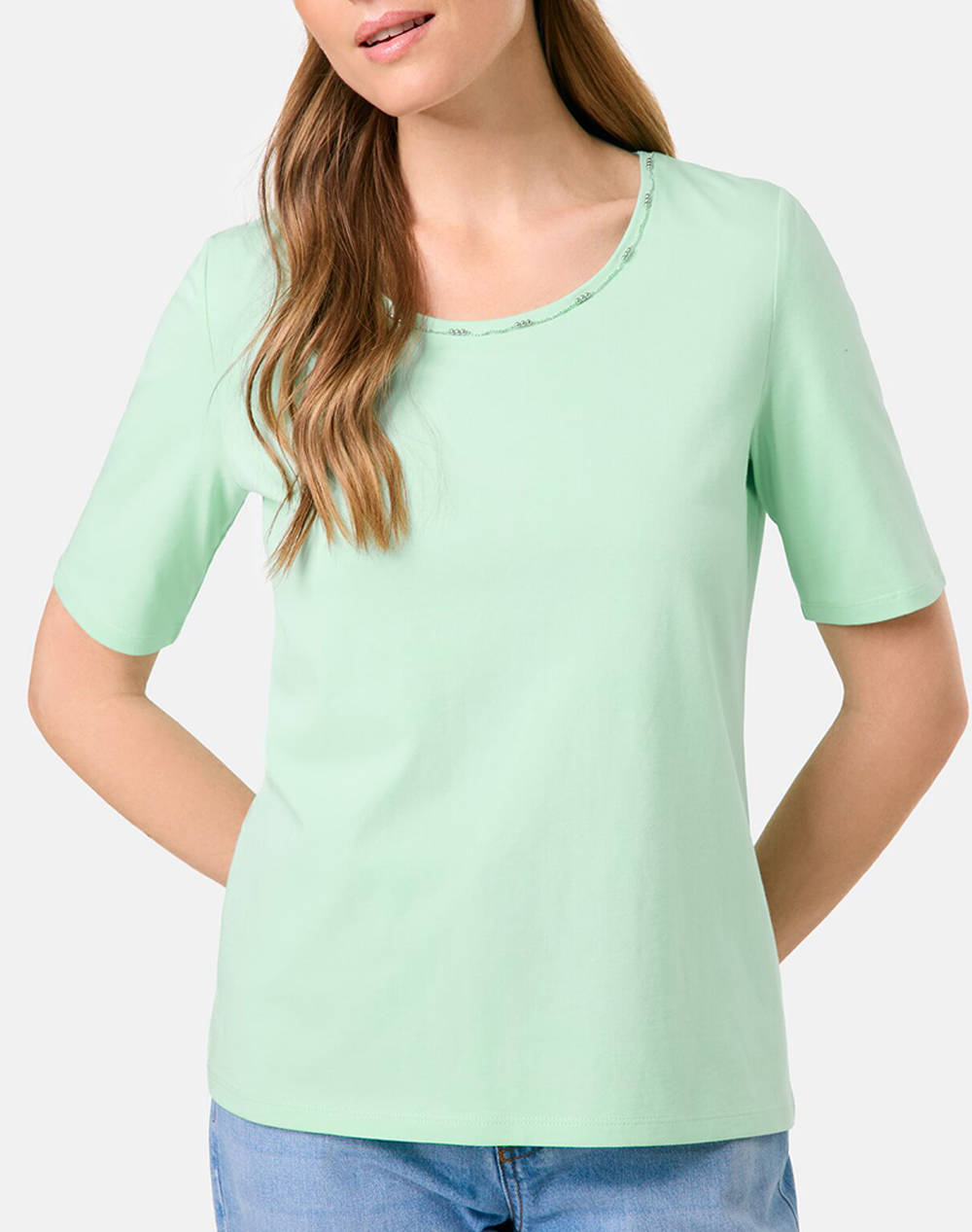 TAIFUN TAIFUN T-SHIRT 1/2 SLEEVE 971971-19670-05730 MintGreen