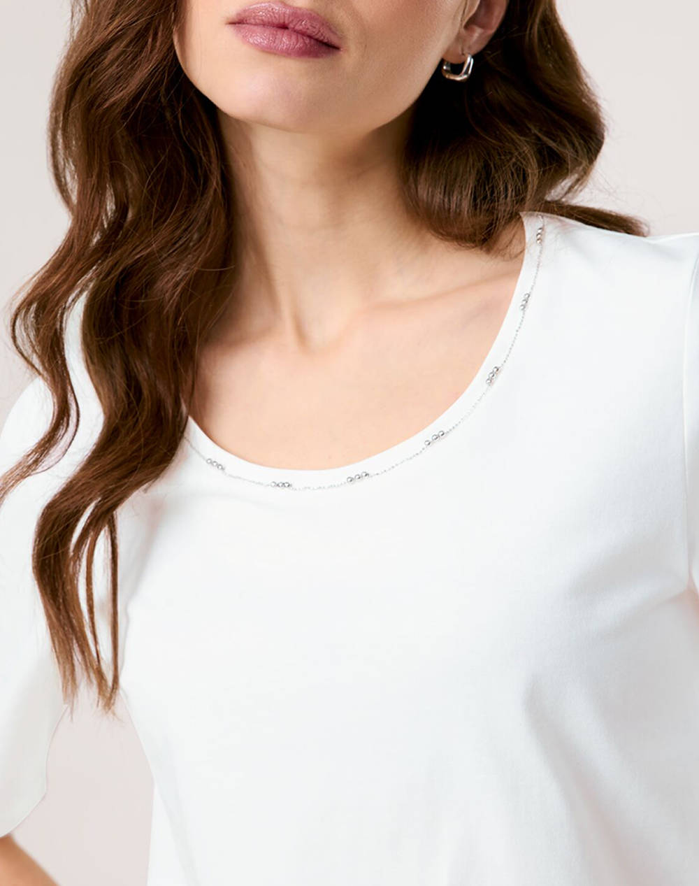 TAIFUN T-SHIRT 1/2 SLEEVE 971971-19670-09700 OffWhite φωτογραφία