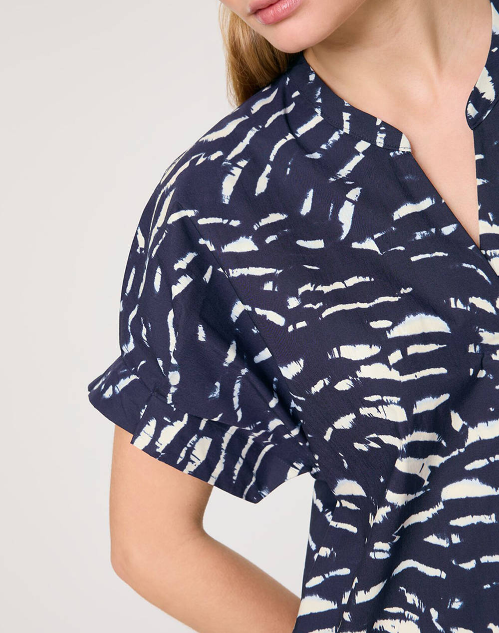 TAIFUN DRESS WOVEN 980976-19023-08922 NavyBlue φωτογραφία