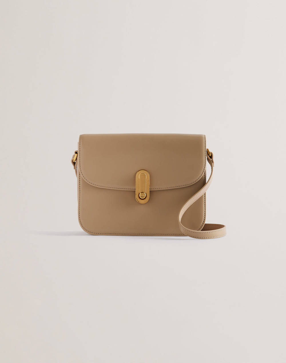 TED BAKER TED BAKER KKAYLI Polished Leather Satchel Bag (Διαστάσεις: 22 x 17 x 8εκ.) 276340-TAUPE Biege