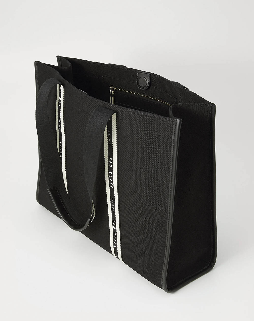 TED BAKER GEORJEY Branded Webbing Canvas Tote (Διαστάσεις: 14 x 36 x 45εκ.) 261689-BLACK Black φωτογραφία