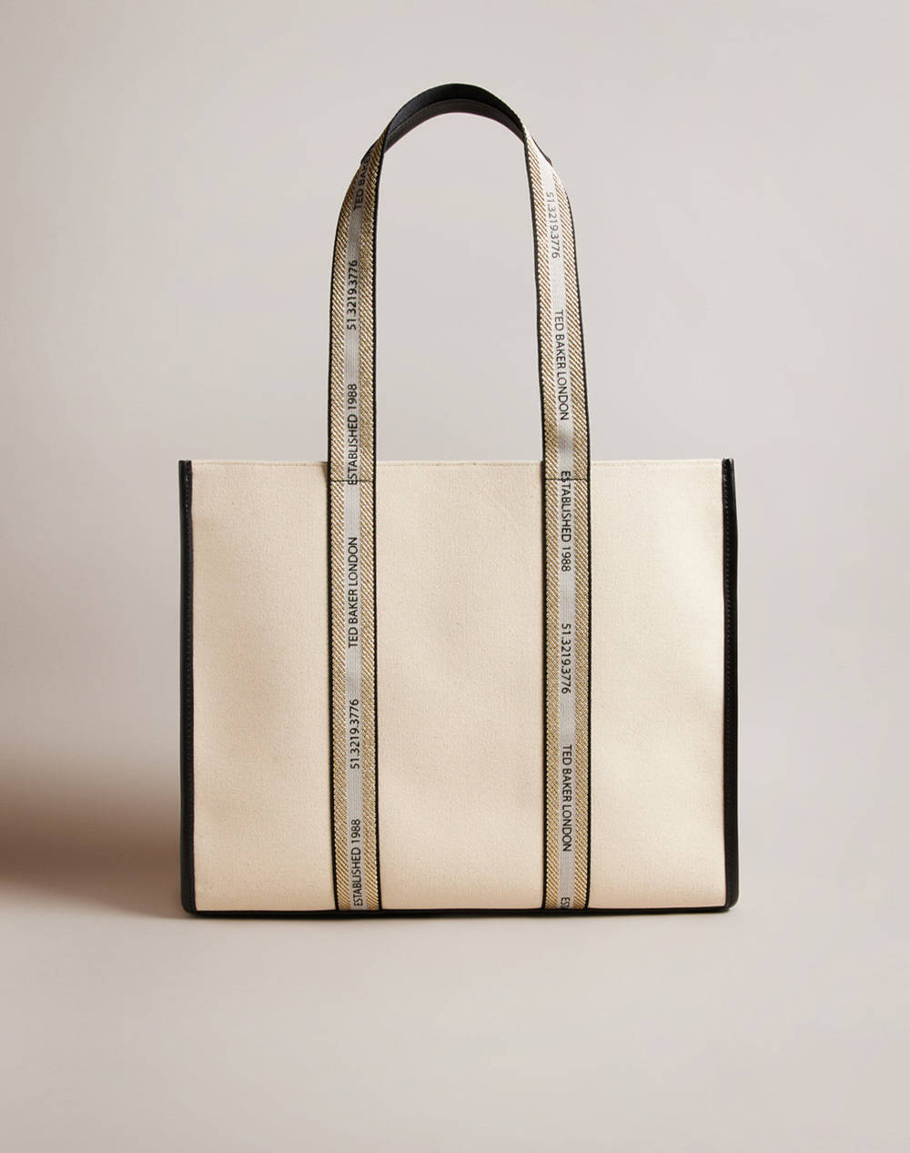 TED BAKER TED BAKER GEORJEY Branded Webbing Canvas Tote (Διαστάσεις: 14 x 36 x 45εκ.) 261689-ECRU Ecru