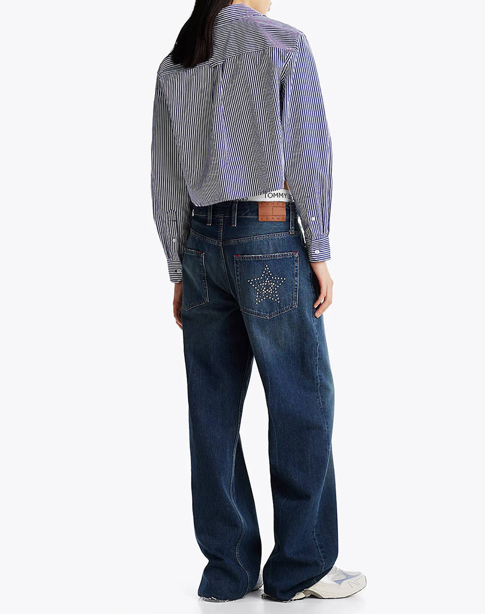 TOMMY JEANS TJW CRP RLX POPLIN SHIRT DW0DW19354-0A7 NavyBlue φωτογραφία