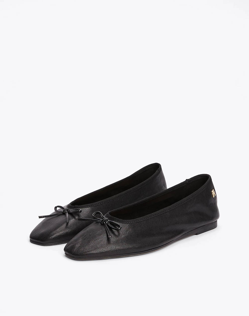 TOMMY HILFIGER BALLERINA SOFT LEATHER FW0FW08355-BDS Black φωτογραφία