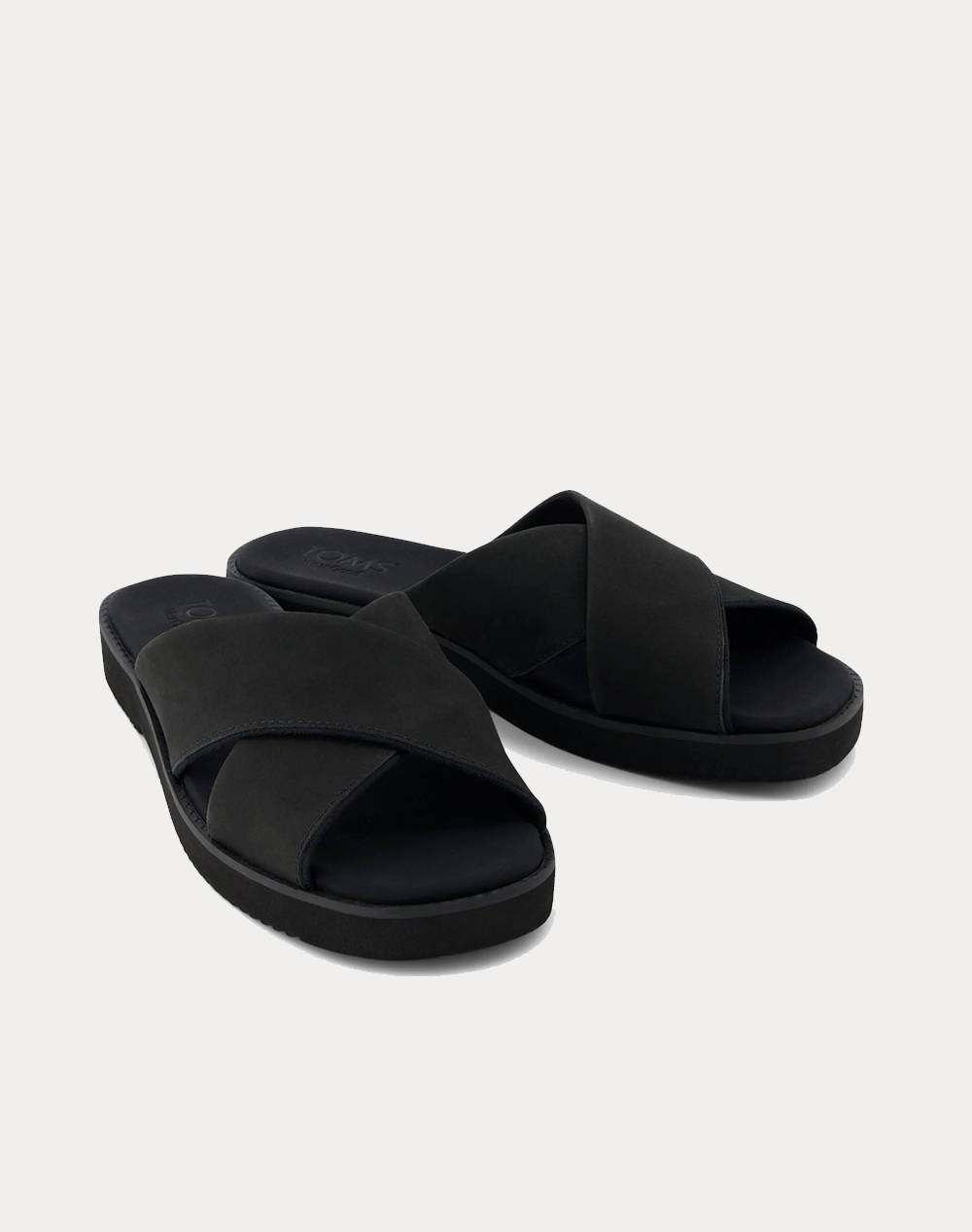 TOMS BLK LEATHER WM MAECRS SAND 10021975-BLACK Black φωτογραφία