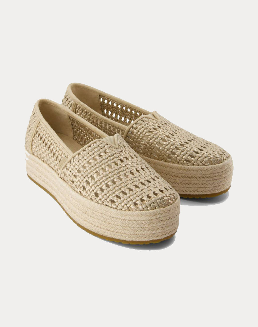 TOMS CHA METL LTHR BASKET WM VALCIA ESP 10021921-GOLD Gold φωτογραφία