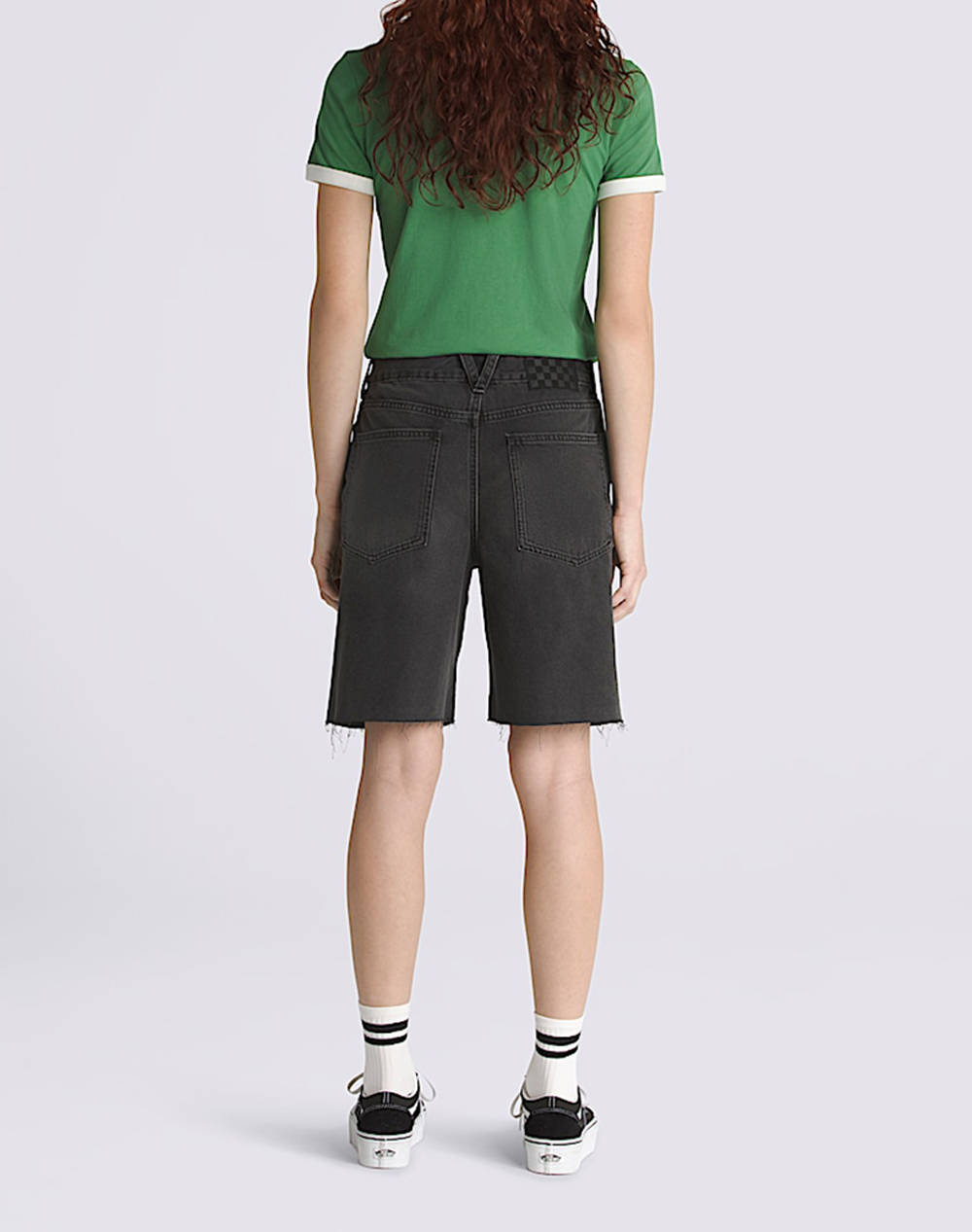 VANS Sirelle Cut-Off Jorts VN000MBJEMQ1-VNEMQ DenimBlack φωτογραφία
