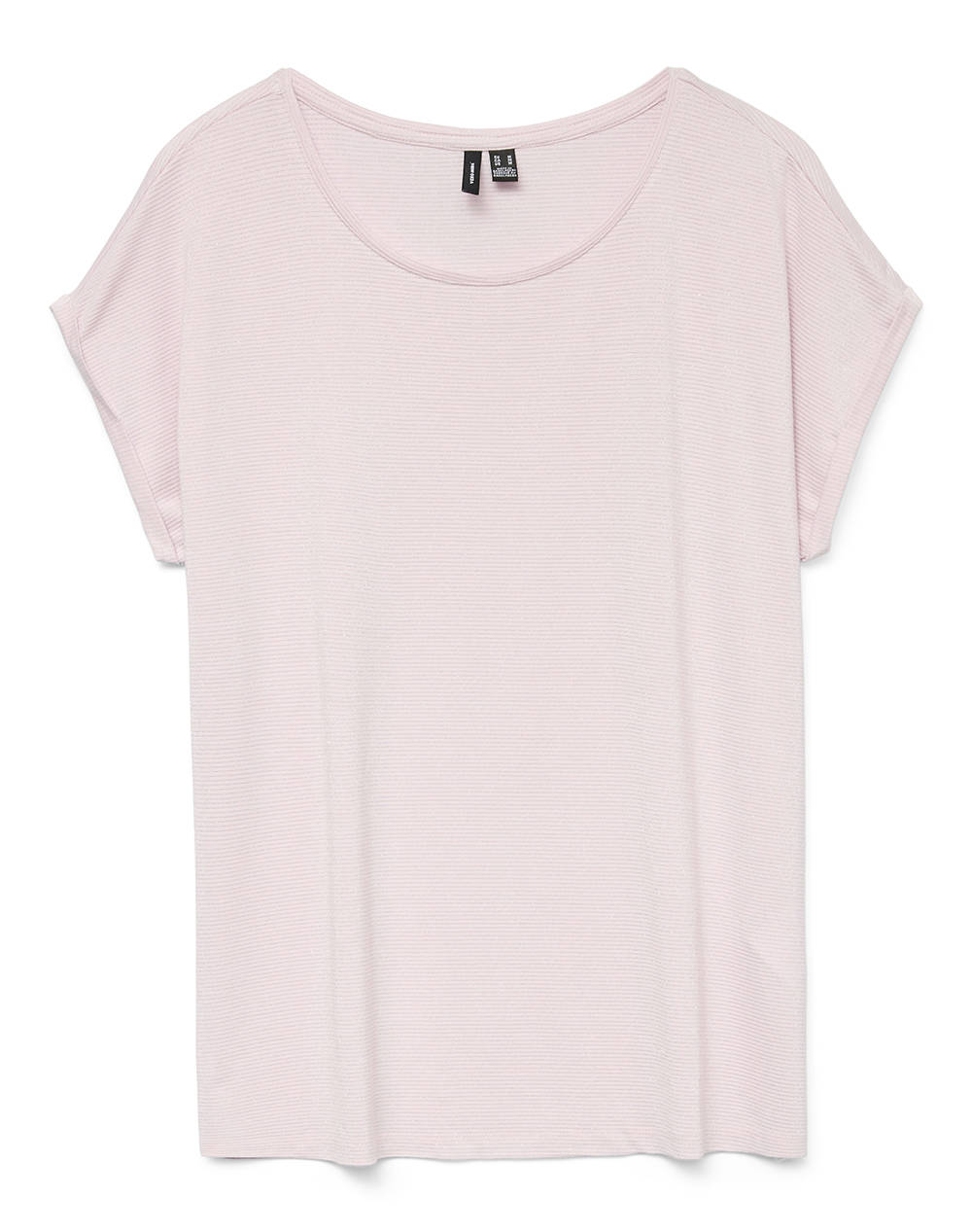 VERO MODA VMLAVA GLITTER SS TOP STRIPE GA JRS NOOS 10250488-Pink LightPink