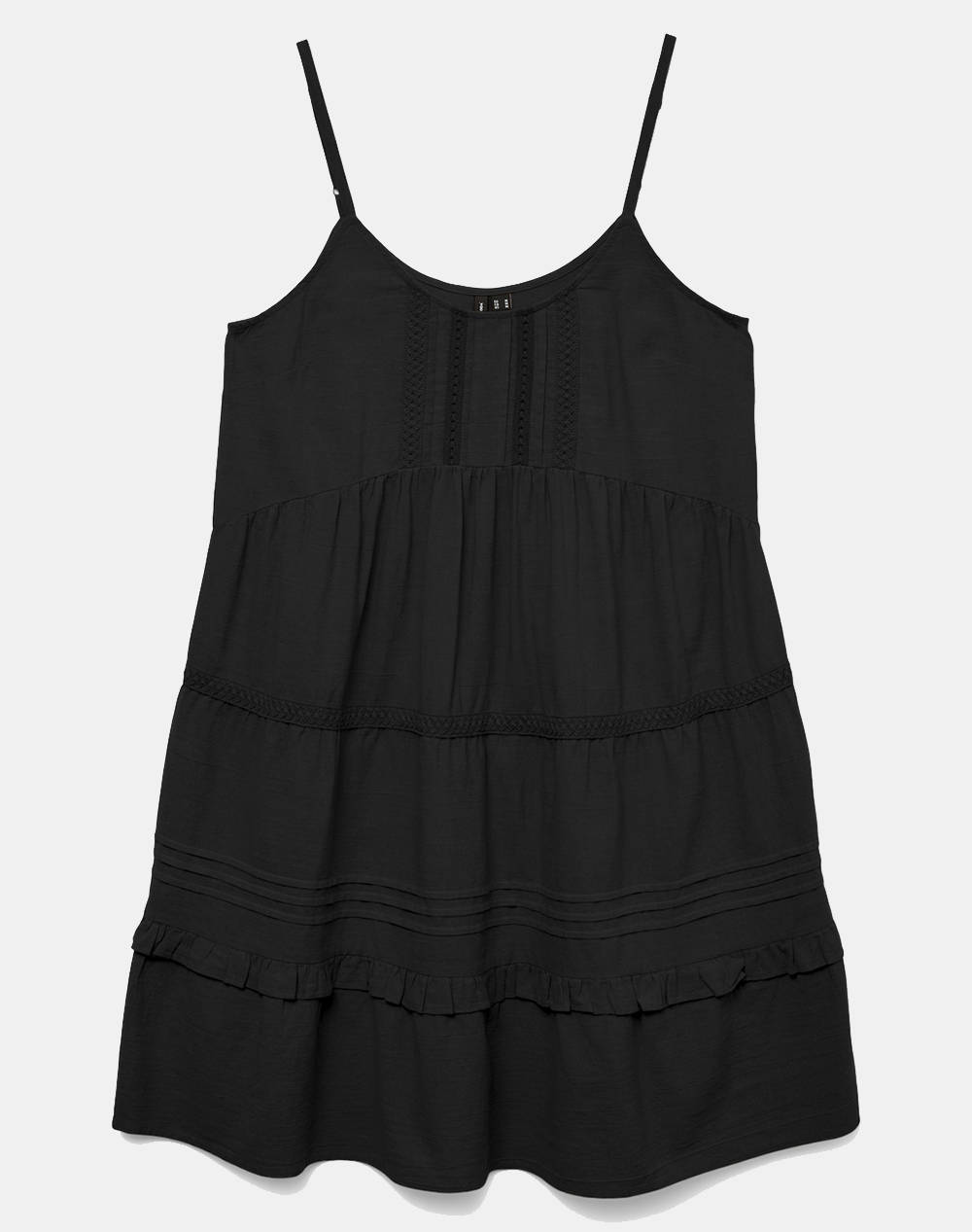 VERO MODA VMPRETTY SHORT SINGLET DRESS WVN GA NOOS 10325236-BLACK Black