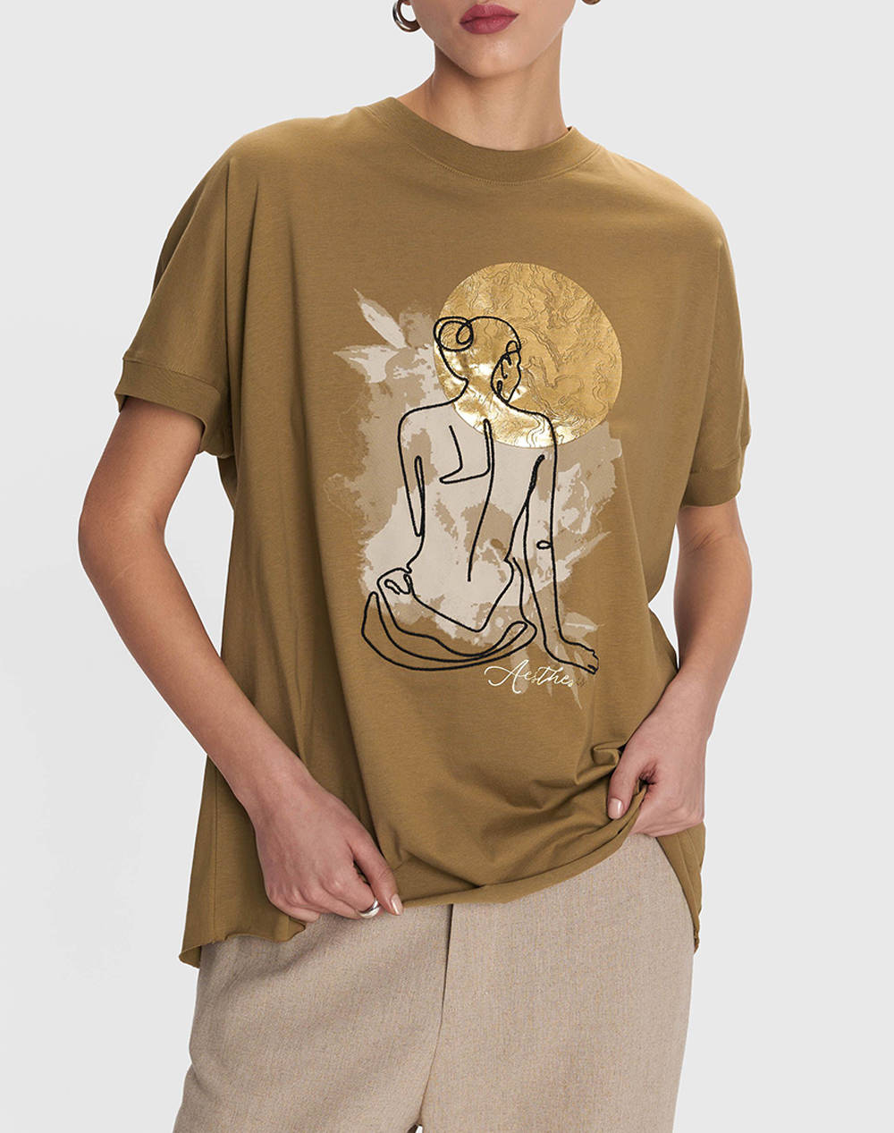 ALE ALE ΜΠΛΟΥΖΑ 8920747-XAKI Khaki