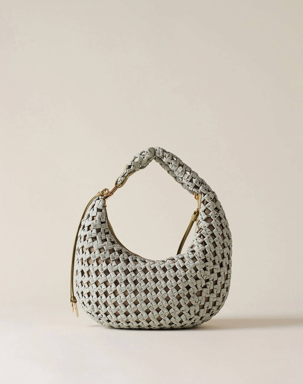 BORBONESE HOBO BAG LEATH (Διαστάσεις: 24 χ 15 χ 10 εκ) P25924826-I15-X50 Khaki φωτογραφία