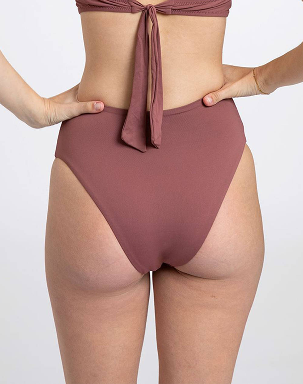 PRETTY ME Cassandra High Waist Brief PMS2364B-Rose Taupe DarkPink φωτογραφία
