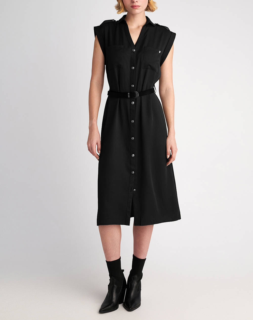 STAFF STAFF Pansy Midi Dress 67-013.053-Ν0090 Black