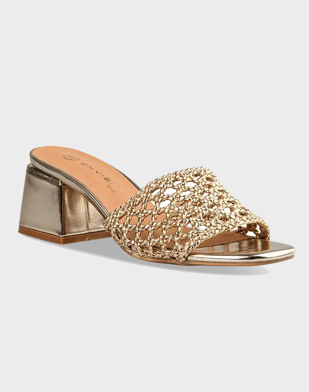 ENVIE ΓΥΝΑΙΚΕΙΑ ΣΥΝΘΕΤΙΚA MULES E37-21108-GOLD Gold φωτογραφία