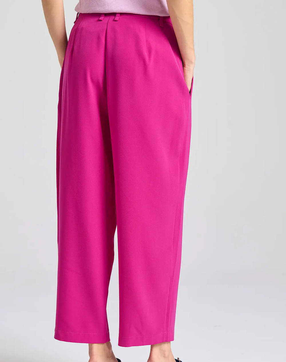 FUNKY BUDDHA Γυναικείο Παντελόνι Casual FBL011-116-02-CHERRY Fuchsia φωτογραφία