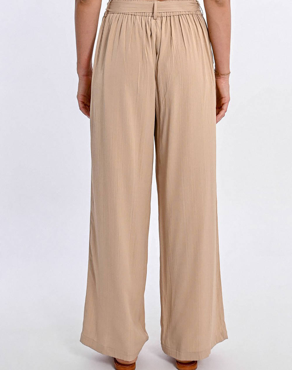 MOLLY BRACKEN LADIES WOVEN PANTS T1560DP-BEIGE Biege φωτογραφία