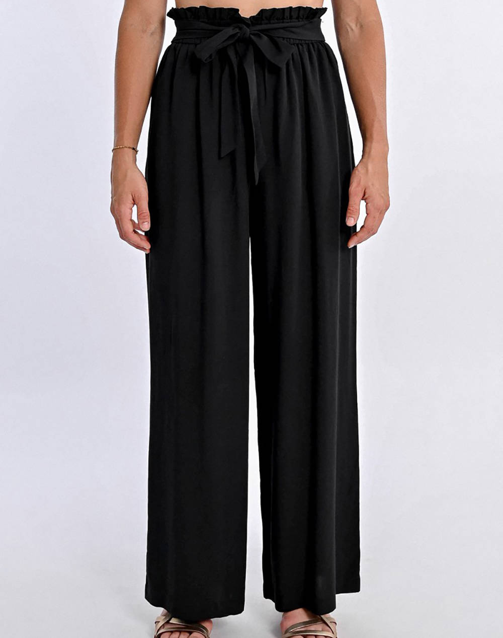MOLLY BRACKEN MOLLY BRACKEN LADIES WOVEN PANTS R1723DP-BLACK Black