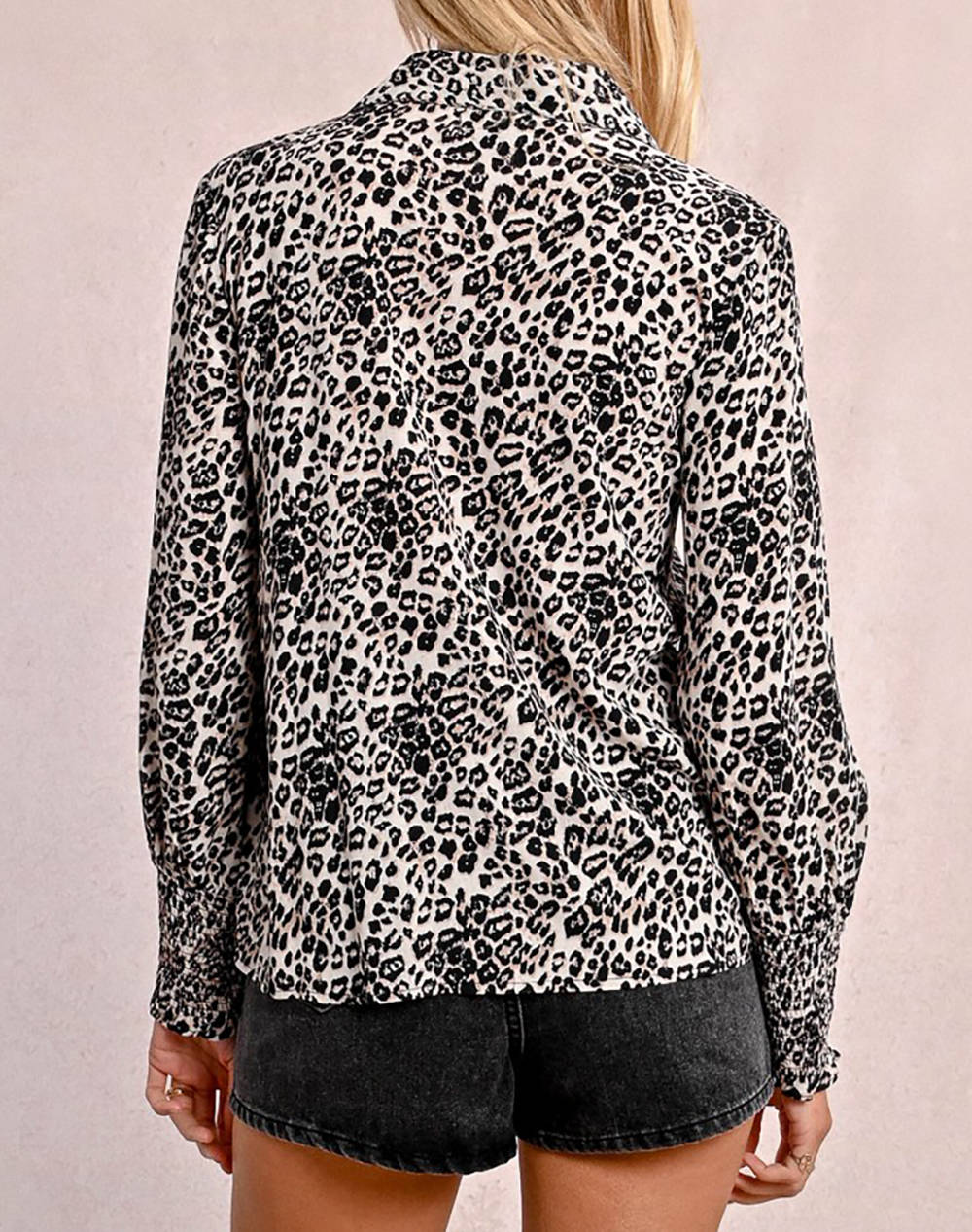 MOLLY BRACKEN LADIES WOVEN SHIRT Z591DE-BEIGE GEETA Multi φωτογραφία