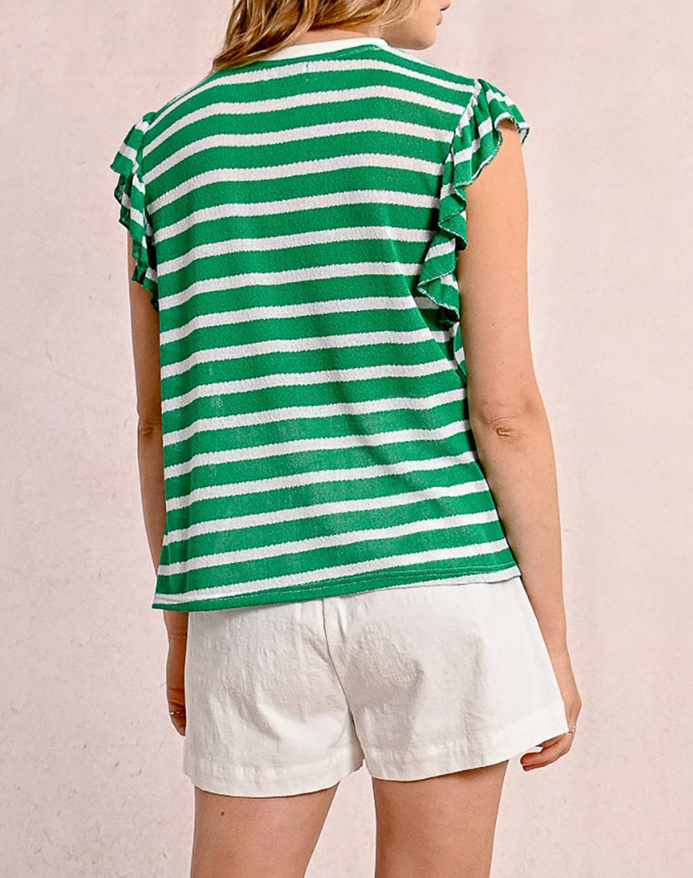 MOLLY BRACKEN LADIES KNITTED TEE LA1740DE-GREEN Green φωτογραφία