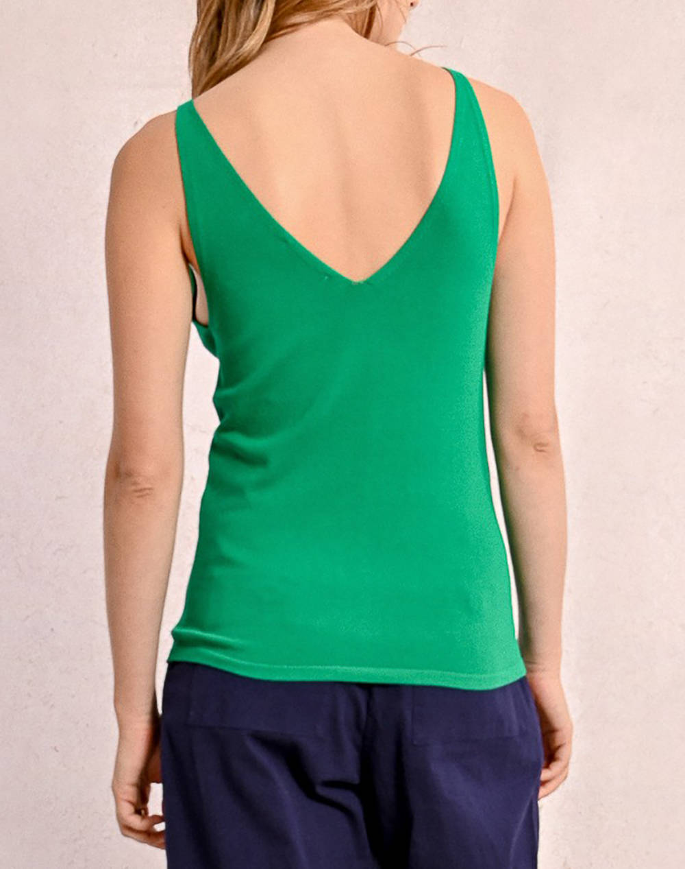 MOLLY BRACKEN LADIES KNITTED TANK TOP E1658DP-GREEN Green φωτογραφία