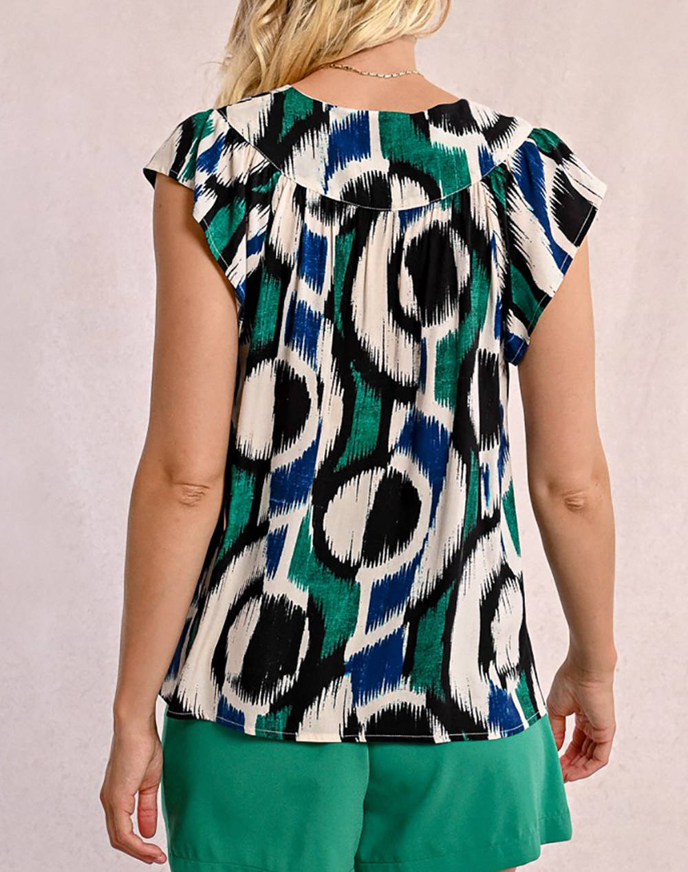 MOLLY BRACKEN LADIES WOVEN TOP N267DP-MULTICO CHARLIZE Multi φωτογραφία