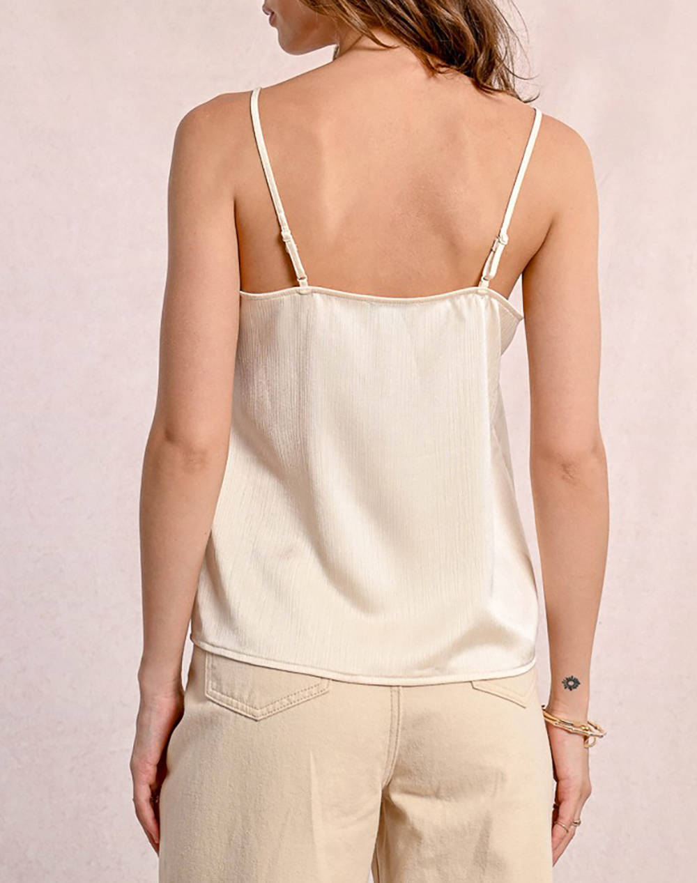 MOLLY BRACKEN LADIES WOVEN CAMISOLE T2011DP-OFFWHITE OffWhite φωτογραφία