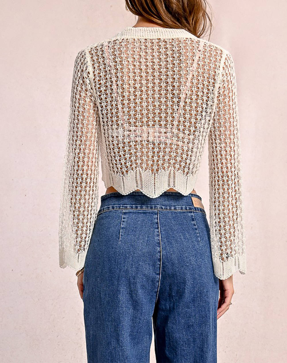 MOLLY BRACKEN LADIES KNITTED CARDIGAN LA1713DE-OFFWHITE OffWhite φωτογραφία