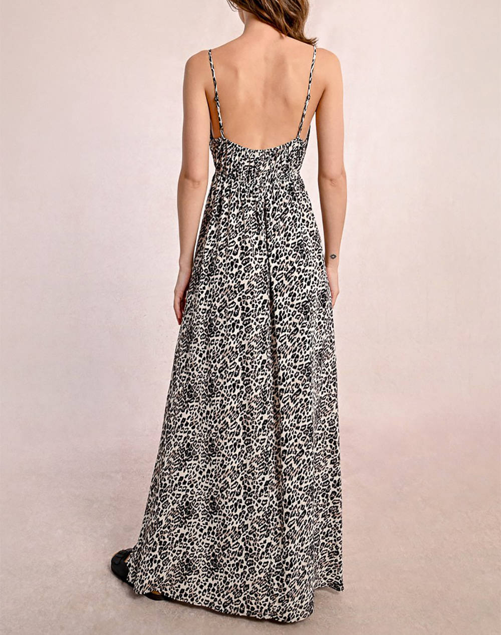 MOLLY BRACKEN LADIES WOVEN DRESS Z663BDE-BEIGE GEETA Multi φωτογραφία