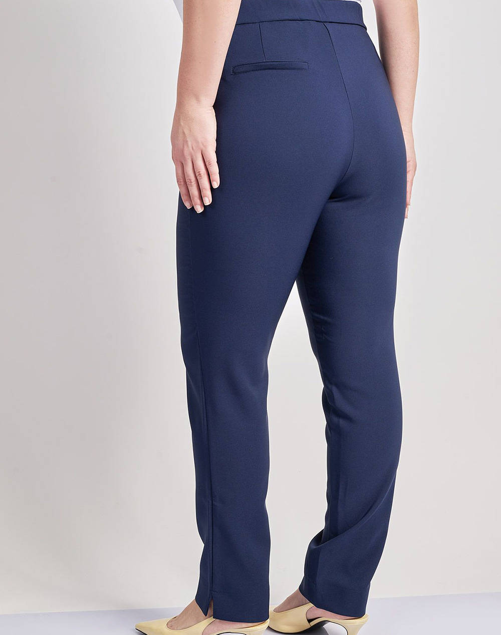 PARABITA Παντελόνι κρεπ slim fit 012510207556-003 Blue φωτογραφία