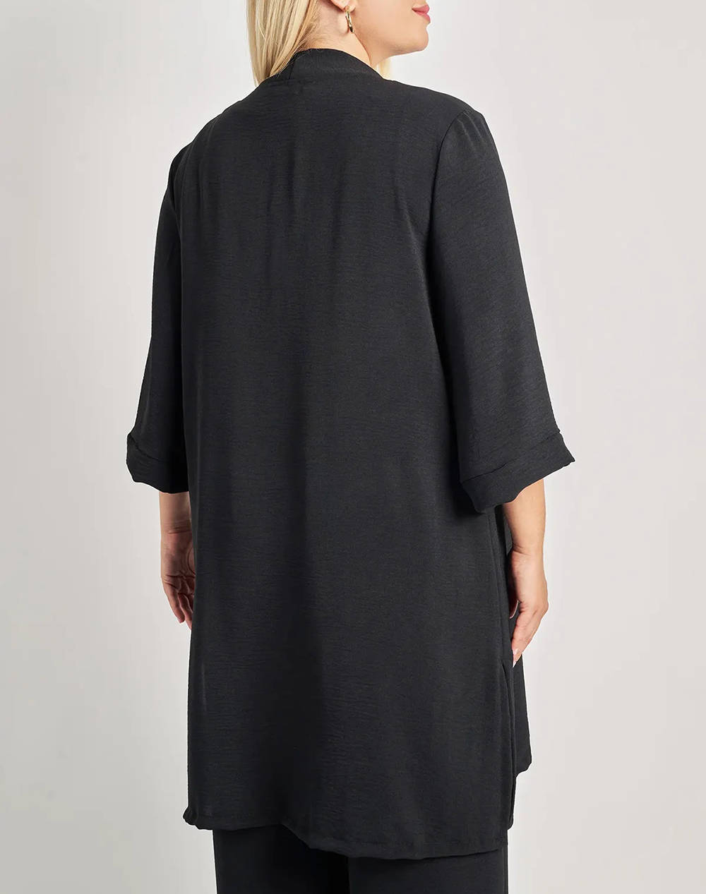 PARABITA Κιμονό washed ανάγλυφο 012510707670-002 Black φωτογραφία