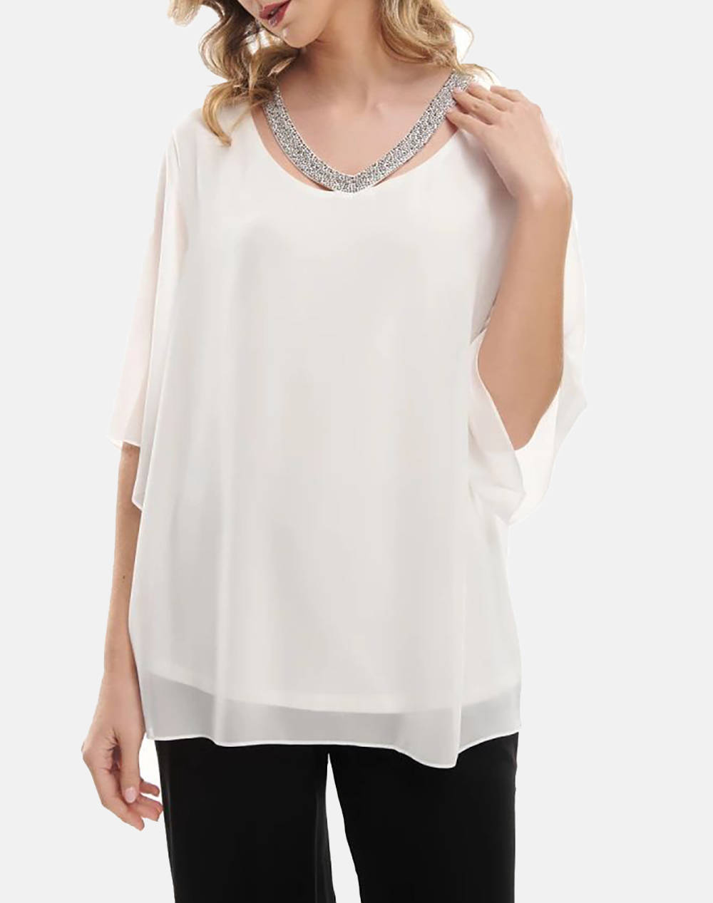 VETO FIBES ΜΠΛΟΥΖΑ 03-7104N-WHITE White