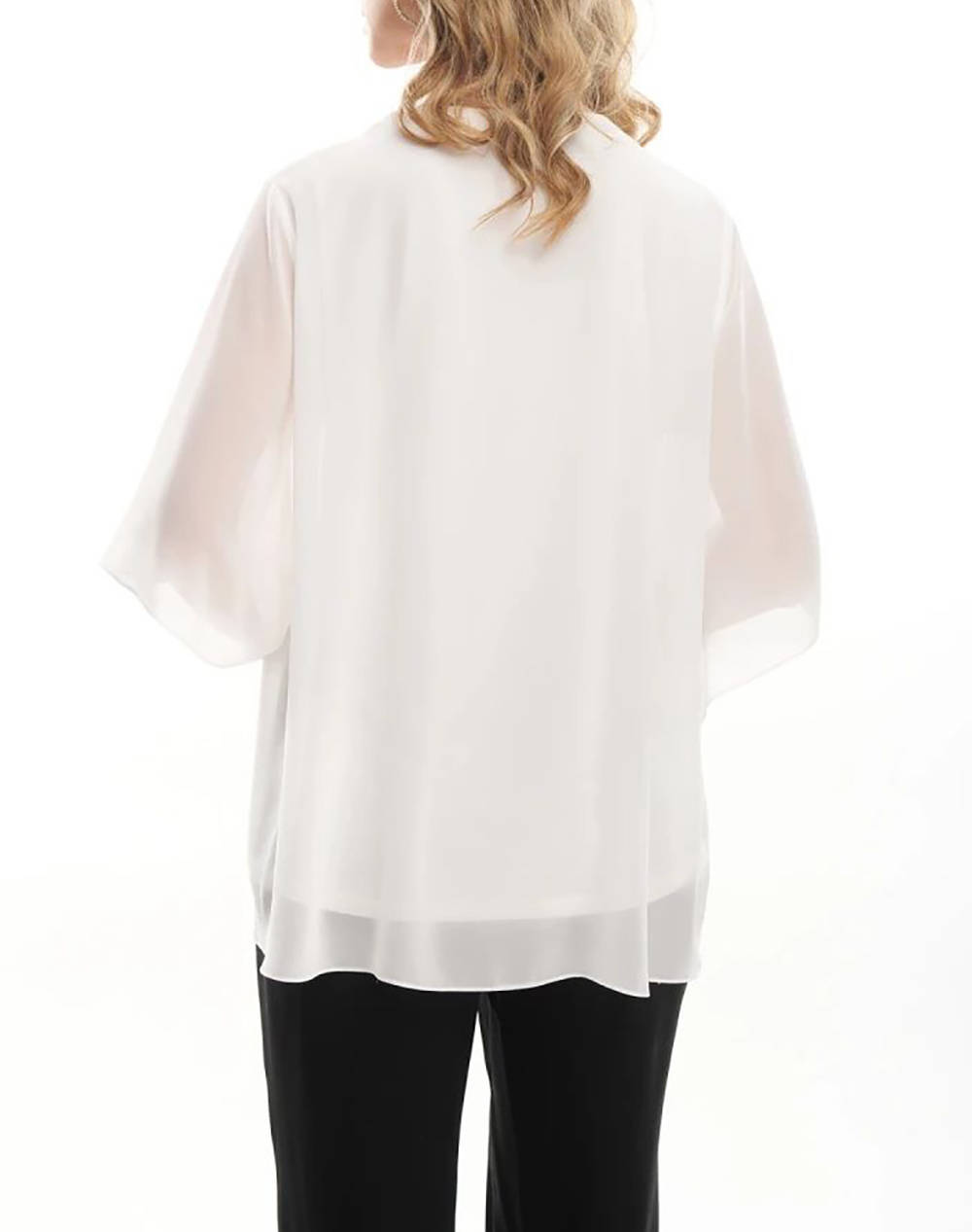 FIBES ΜΠΛΟΥΖΑ 03-7104N-WHITE White φωτογραφία