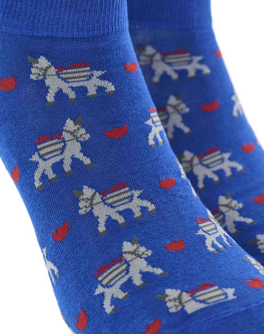 WALK ΓΥΝΑΙΚΕΙΕΣ ΒΑΜΒΑΚΕΡΕΣ ΚΟΦΤΕΣ ΚΑΛΤΣΕΣ ΜΕ ΣΧΕΔΙΟ W134-14-47/ΡΟΥΑ RoyalBlue φωτογραφία